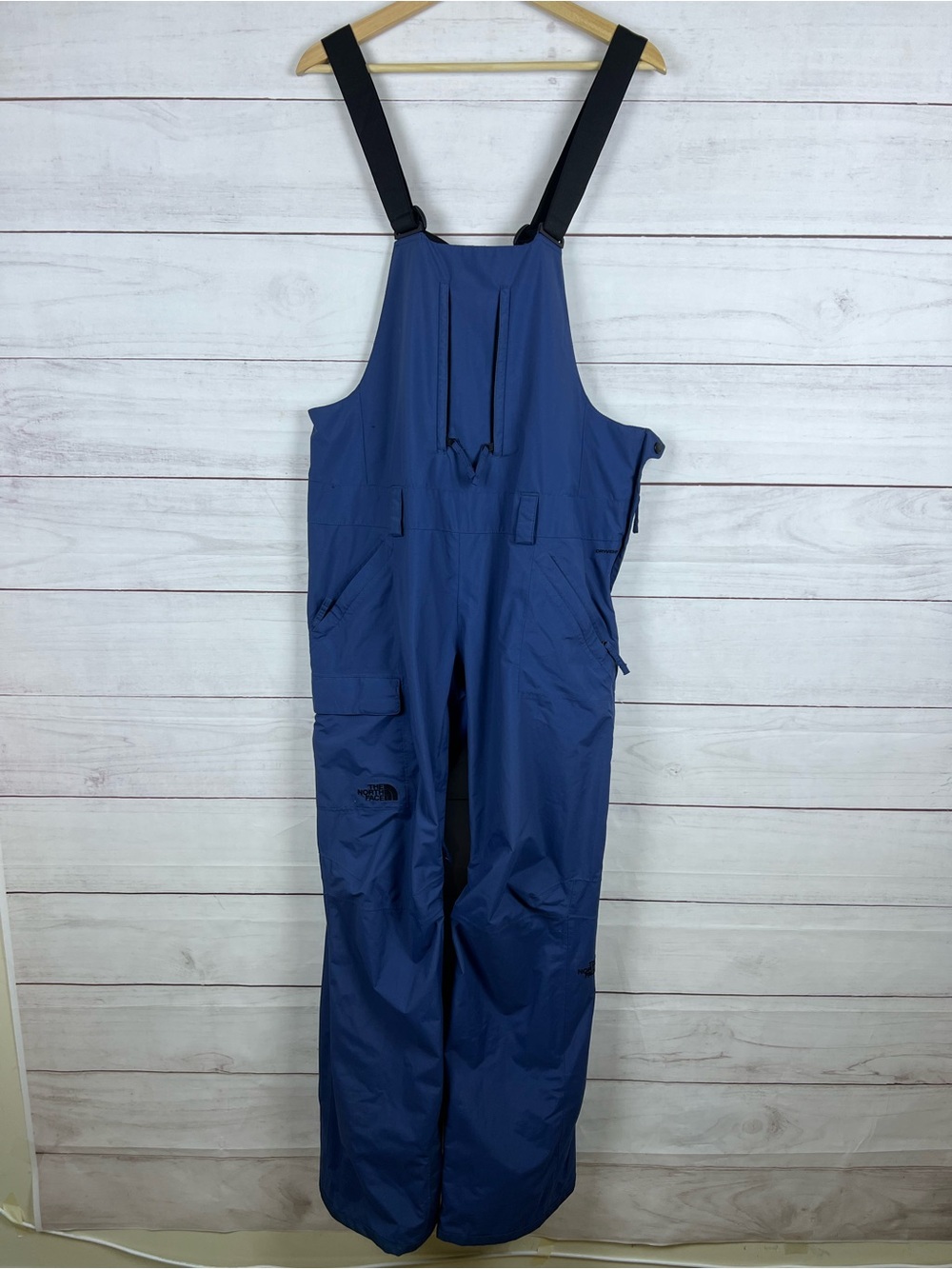 The North Face Ski Bibs Navy Blue Womens Large DryVent Adjustable